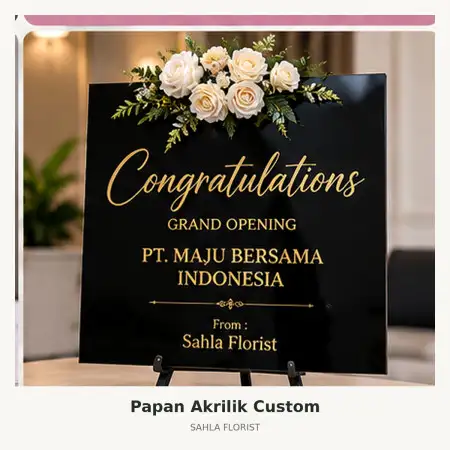 Papan Bunga Akrilik Sibolga